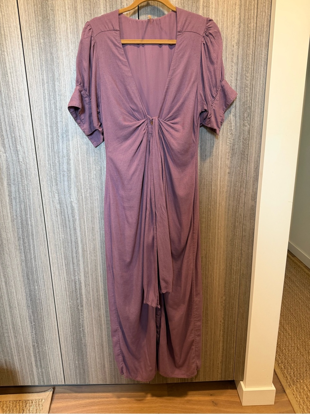 Free People Vintage Summer Midi Dress Lilac size Medium - Picture 6 of 10
